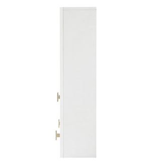 30" Bathroom Cabinet With 5 Adjustable Shelves, Wall Mounted Medicine Cabinet - White