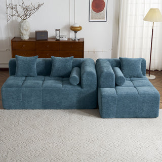 Sectional Free Combined Sofa With 2 Side Pockets