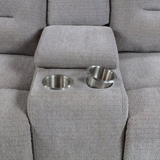 Sebring - 2 Piece Upholstered Reclining Sofa Set With Manual Recline - Gray