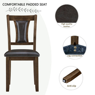 Modern Dining Table Set With Upholstered Chairs
