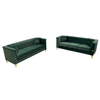 Upholstered 3 Seater Sofas Living Room Furniture (Set of 2)