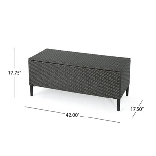 Rupert - Storage Unit Resin Wicker Outdoor