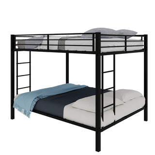Bunk Bed For Kids, Convertible Frame With Ladders & Guardrail