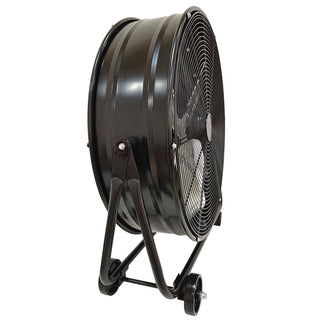 Drum Fan With Pure Copper Wiring Motor And Blades - Black