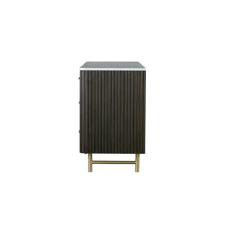 Clayten - Dresser - Espresso / White Marble