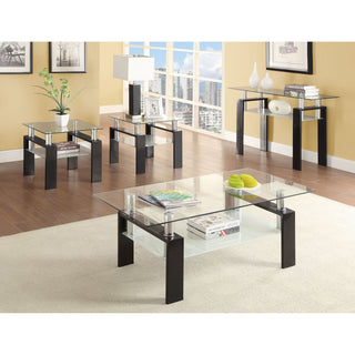 Randall - 1 Shelf Rectangular Sofa Table - Black