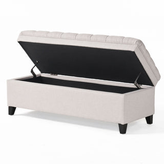 Juliana - Storage Ottoman With Birch Legs