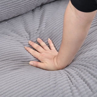 High Resilience Loveseat Sofa With Wooden Frame
