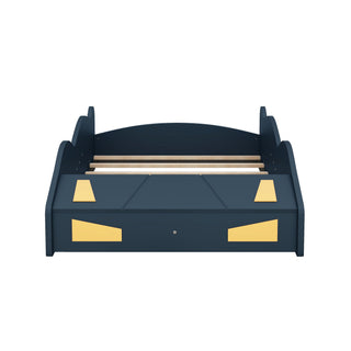 Race Car Shaped Platform Bed With Wheels And Storage
