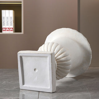Roman Urn Planter Pot For Indoor / Outdoor - Beige White