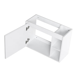 Wall Mounted Bathroom Vanity With Sink & Soft Close Door