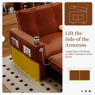 2 In 1 Convertible Sofa Bed For Living Rooms