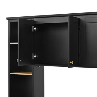 Computer Desk With Hutch, Workstation With Desk Grommet & Keyboard Tray