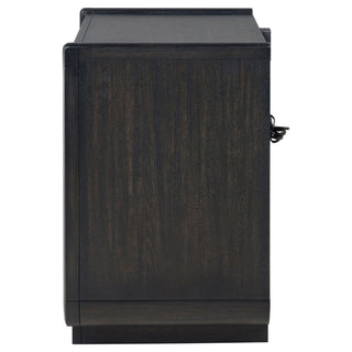 Bangor - 2 Drawer LED Nightstand With USB - Black