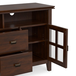 Artisan - TV Media Stand, Handcrafted - Russet Brown