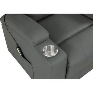 Macklin - Power Lift Massage Recliner With Heat And Dual Cupholders