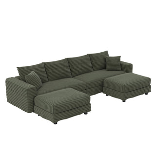 Modern Comfy Upholstered Sofa Cloud Couch & Deep Seat Couches