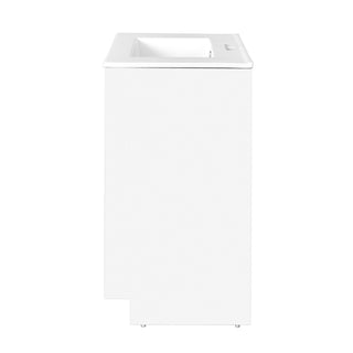 Bathroom Vanity With Sink, Freestanding Storage Cabinet With Handles, Soft Closing Doors