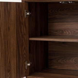 Double Door Cabinet - Walnut