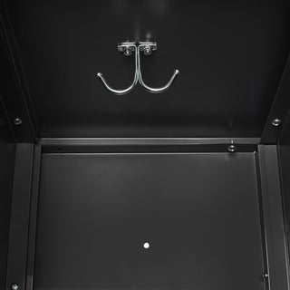 9 Door Lockers With Lock For Secure Storage And - Black