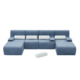 Oversized Sectional Sofa, Living Room Seating With Modular Design