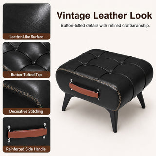 Minimalist Footstool With Hidden Storage