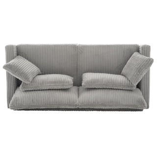 Modern Loveseat Sofa With 4 Pillows