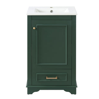 20" Bathroom Vanity With Sink, 1 Drawer, Freestanding Single Set