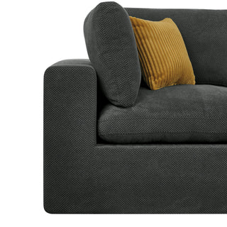 Modular Sectional & Toss Pillows - Dark Gray