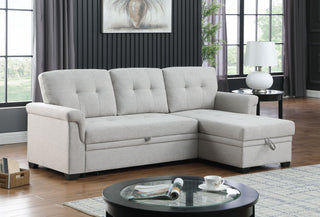 Lucca - Reversible Sleeper Sectional Sofa With Storage Chaise
