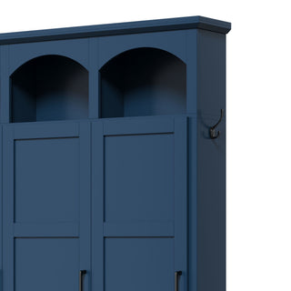 Classic Arched Design Hall Tree With 3 Hidden Storage