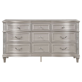 Katerina - 9 Drawer Dresser With Removable Jewelry Tray - Oak