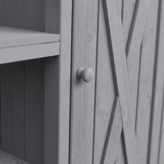 Foldable Outdoor Kitchen Island With Storage Cabinet