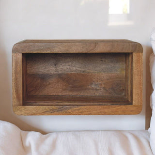 Soba - Wall Mounted Bedside Table - Beige