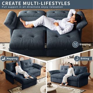 Sofa Bed, 2 In 1 Design For Living Rooms