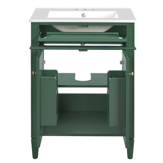 Bathroom Vanity With 2 Doors And Tip Out Drawer, Soft Closing Hinges