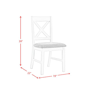 Summerville - 6 Piece Dining Set With Table, 4 Chairs, And Bench - Oak And Antique White