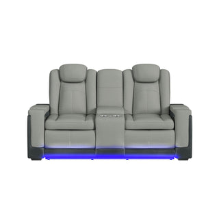 Lantana - Power Motion Loveseat With Power Headrest, LED, And Console