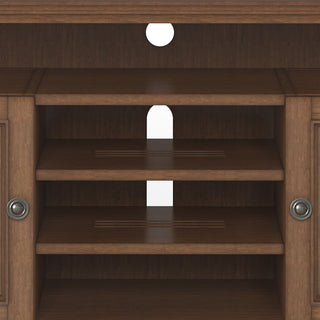 Amherst - TV Media Stand - Rustic Natural Aged Brown