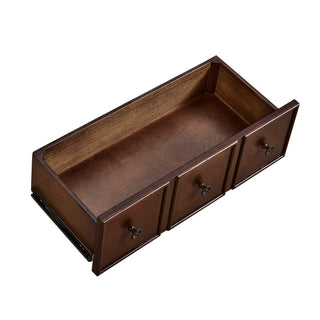 Console Table, Entryway Sofa Table With 4 Storage Drawers And Open Shelf - Espresso