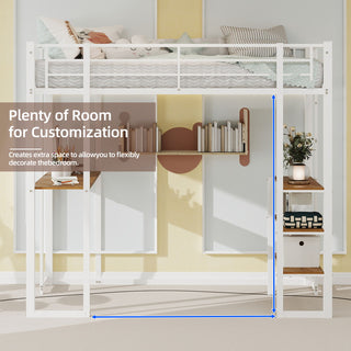 Bunk Bed With L-Shaped Desk And Dual Side Stairs