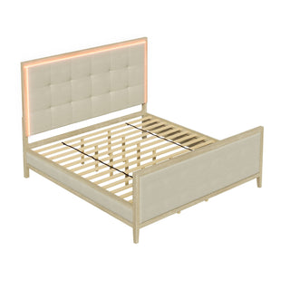 Adeline - Bed With LED Light (High Footboard)