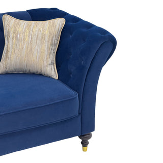 Chesterfield Sofa, 3 Seat Couch With Deep Button Tufted Back, Rolled Arms