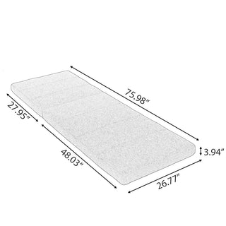 Outdoor Chaise Lounge Cushion Only, Water-Resistant Patio Lounge Chair Cushion With Removable Cover