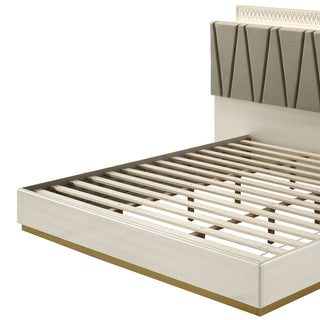 Stanley - Bed With LED Upholstered Headboard