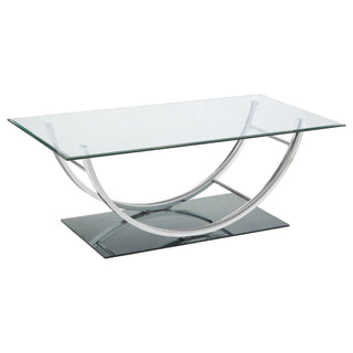 Garrett - 2 Piece Coffee Table Set - Chrome