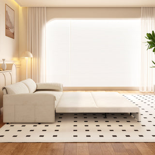 Queen Pull Out Sofa Bed With Side Storage