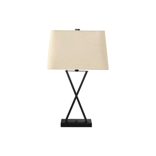 Lighting, Table Lamp, USB Port Included, Resin, Transitional - Black