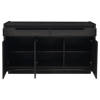 Bangor - 2 Drawer Dining Sideboard Server - Black
