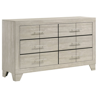 Strout - 6 Drawer Dresser - Cream